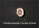 Ohrstecker 585 Gelbgold, Rohdiamant